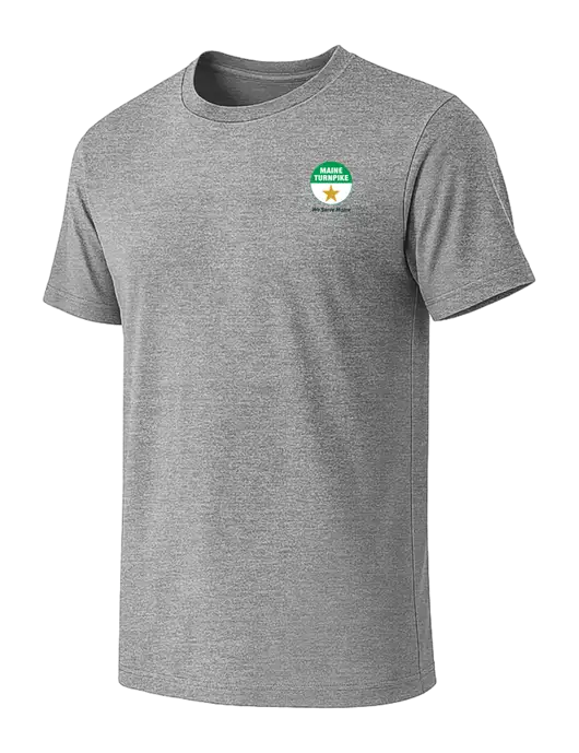 BELLA+CANVAS Heather Grey CVC Short Sleeve Tee w/MTA Turnpike Logo