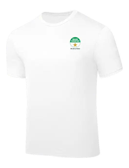 White PosiCharge Competitor Tee w/MTA Turnpike Logo