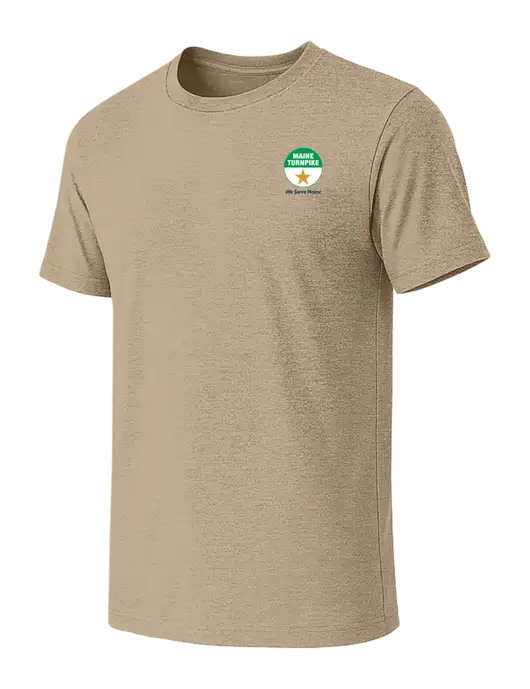 BELLA+CANVAS Heather Tan CVC Short Sleeve Tee w/MTA Turnpike Logo
