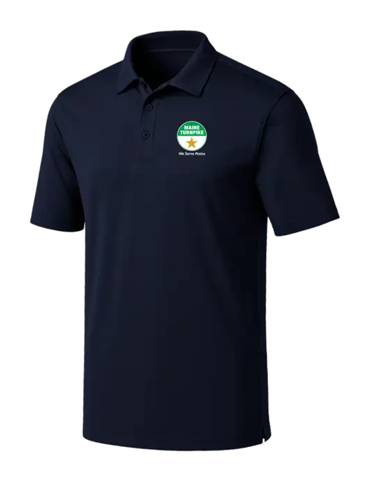 Navy Silk Touch Performance Polo w/MTA Turnpike Logo