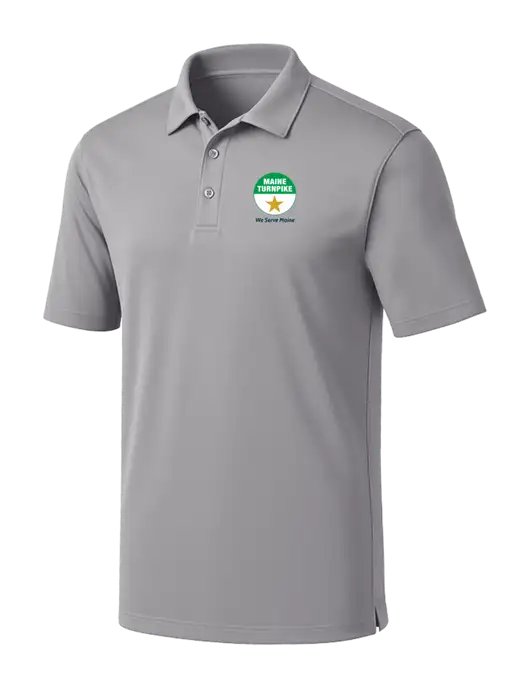 Light Grey Silk Touch Performance Polo w/MTA Turnpike Logo