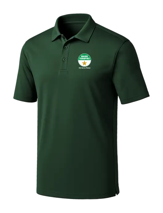 Dark Green Silk Touch Performance Polo w/MTA Turnpike Logo