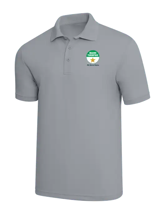 Light Grey PosiCharge RacerMesh Polo w/MTA Turnpike Logo