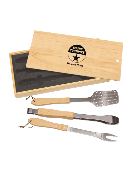 Wood BBQ Gift Set w/MTA Turnpike Logo