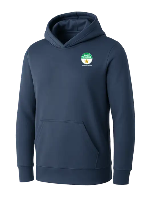 Womens Navy Core Fleece Pullover Hooded Sweatshirt w/MTA Turnpike Logo