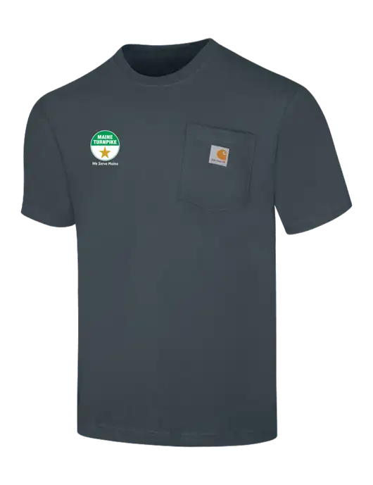 Carhartt Workwear Dark Slate Blue Pocket Short Sleeve T-Shirt w/MTA Turnpike Logo