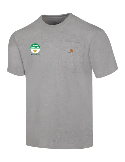 Carhartt Workwear Light Grey Heather Pocket Short Sleeve T-Shirt w/MTA Turnpike Logo