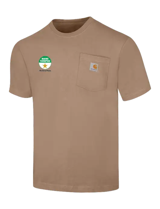Carhartt Workwear Dark Tan Pocket Short Sleeve T-Shirt w/MTA Turnpike Logo