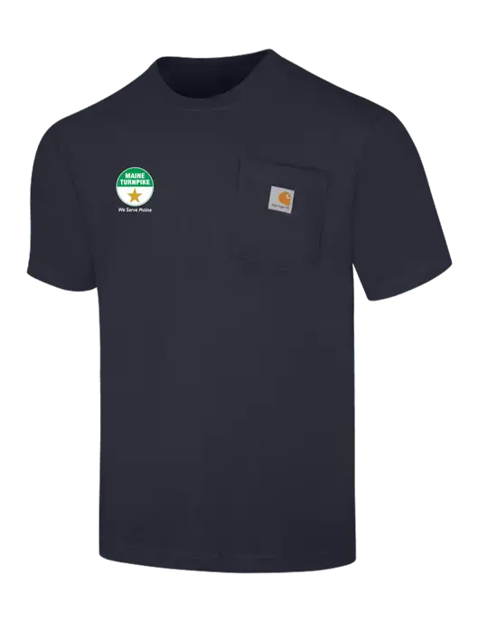 Carhartt Workwear Dark Navy Pocket Short Sleeve T-Shirt w/MTA Turnpike Logo