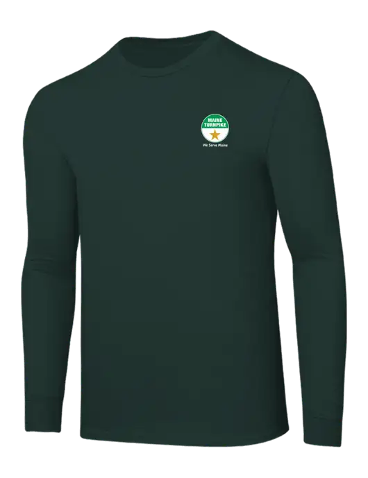 Core Blend Dark Green Long Sleeve Tee w/MTA Turnpike Logo