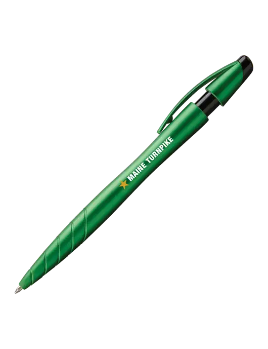 Awali Green Metallic Pen - Black Ink w/MTA Turnpike Logo