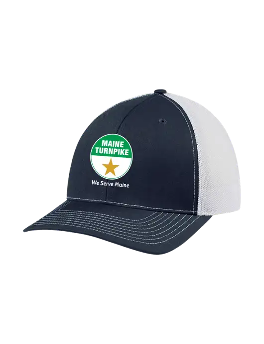 Richardson Adjustable Snapback Original 112 Trucker Cap Navy w/White Mesh w/MTA Turnpike Logo