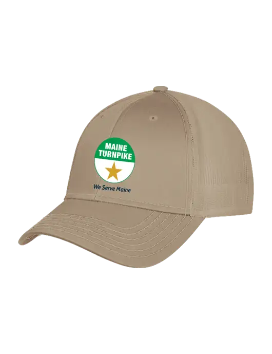 Khaki Mesh Trucker Cap Snap Back w/MTA Turnpike Logo