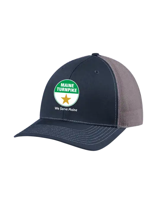 Richardson Adjustable Snapback Original 112 Trucker Cap Navy w/Charcoal Mesh w/MTA Turnpike Logo