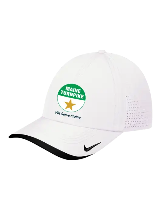 Nike White/Black Dri-FIT Perforated Performance Cap w/MTA Turnpike Logo