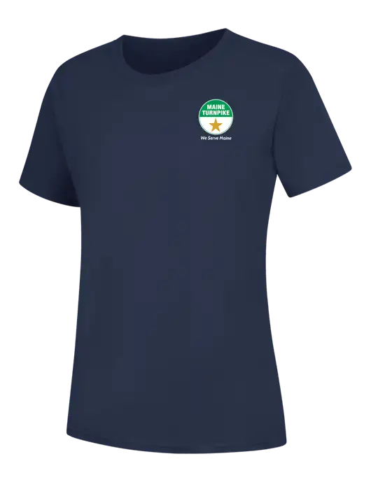 Womens Navy Core Blend Tee w/MTA Turnpike Logo