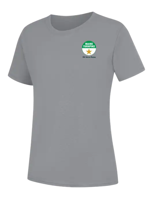 Womens Light Grey Heather Core Blend Tee w/MTA Turnpike Logo
