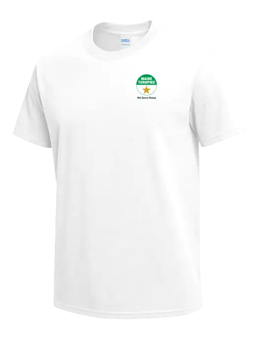 White Heavyweight 6.1 oz T-Shirt w/MTA Turnpike Logo