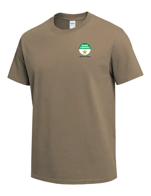 Dark Tan Heavyweight 6.1 oz T-Shirt w/MTA Turnpike Logo