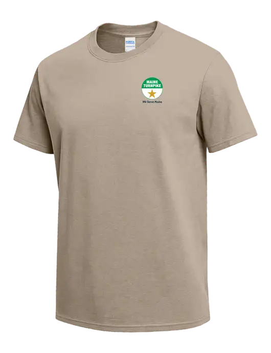 Tan Heavyweight 6.1 oz T-Shirt w/MTA Turnpike Logo