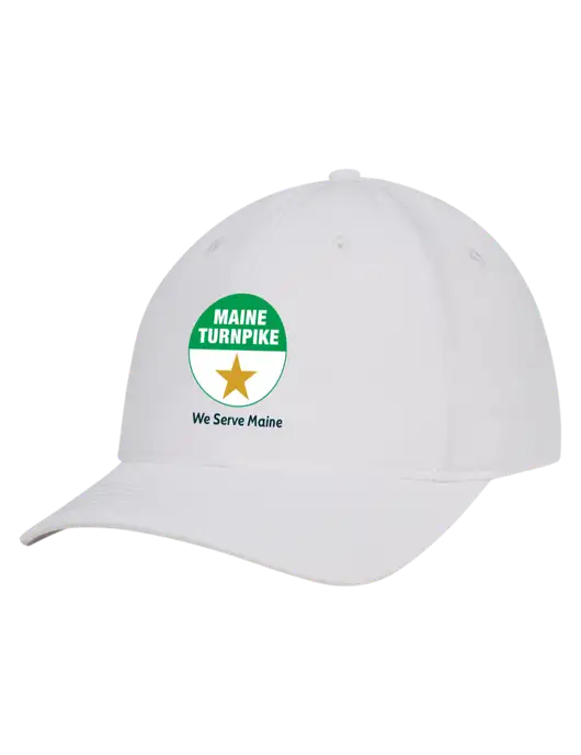 White Nylon Twill Performance Cap w/MTA Turnpike Logo