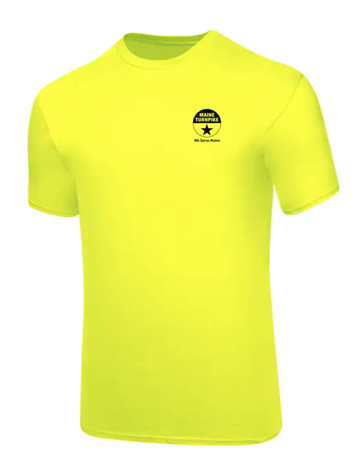 Core Blend Safety Yellow T-Shirt w/MTA Turnpike Logo