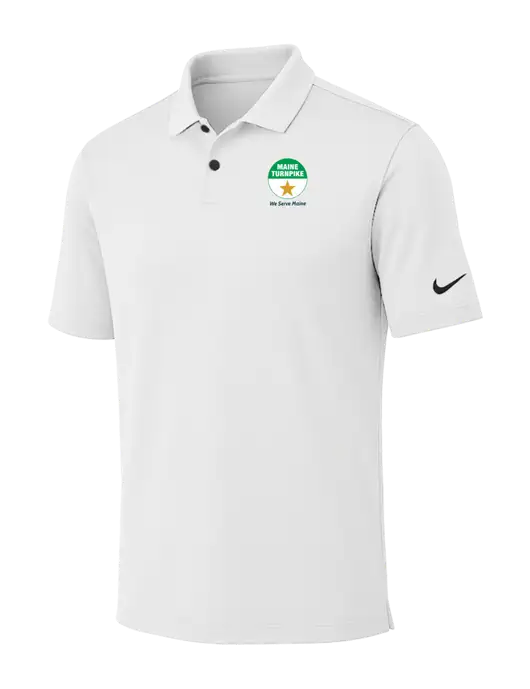 Nike White Dri-FIT Vapor Polo w/MTA Turnpike Logo