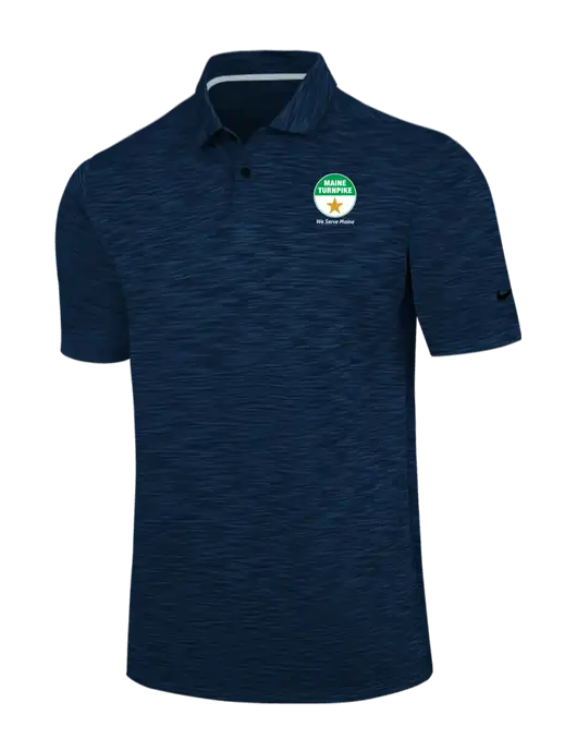 Nike Navy Dri-FIT Vapor Space Dyed Polo w/MTA Turnpike Logo