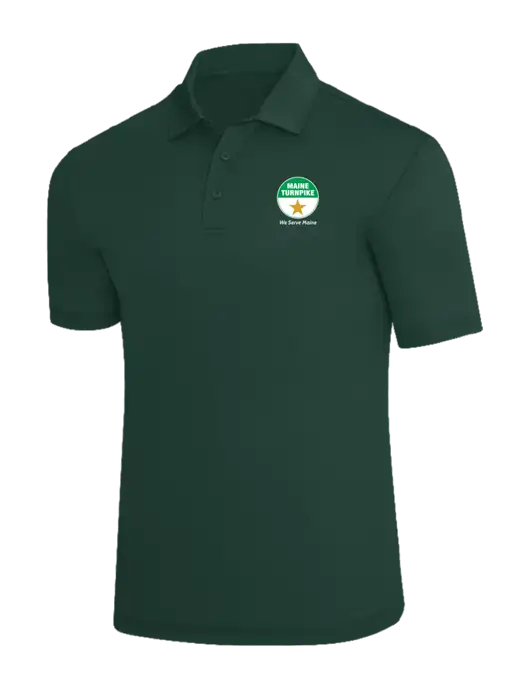 Dark Green Silk Touch Polo w/MTA Turnpike Logo