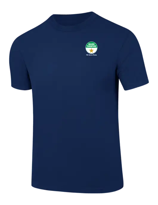 Comfort Colors 6.1 oz Dark Navy Heavyweight Ring Spun T-Shirt w/MTA Turnpike Logo