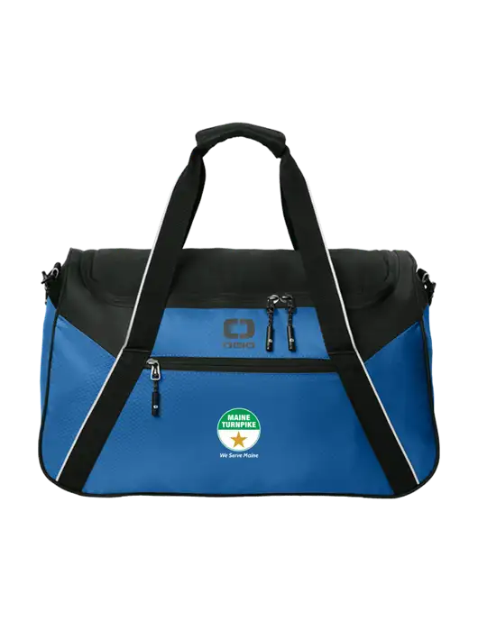 OGIO Light Navy/Black Inception Duffel w/MTA Turnpike Logo