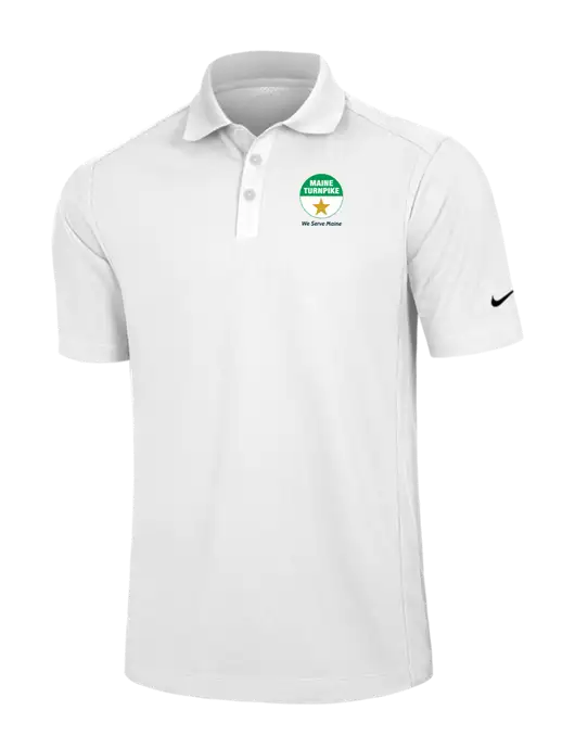 Nike White Dri-FIT Classic Polo w/MTA Turnpike Logo