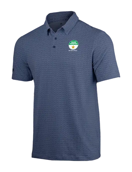 Adidas Light Navy Printed Blend Polo w/MTA Turnpike Logo