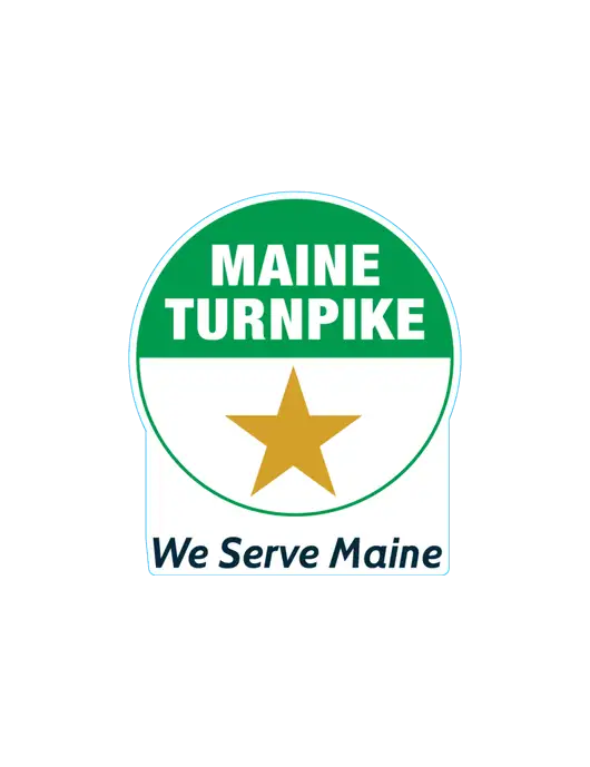 Medium Large Decal (approx 4.7x4.7 in) w/MTA Turnpike Logo