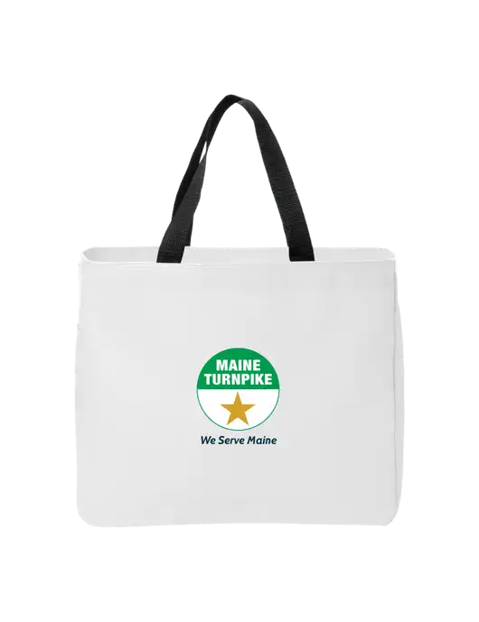 Essential White Tote w/MTA Turnpike Logo
