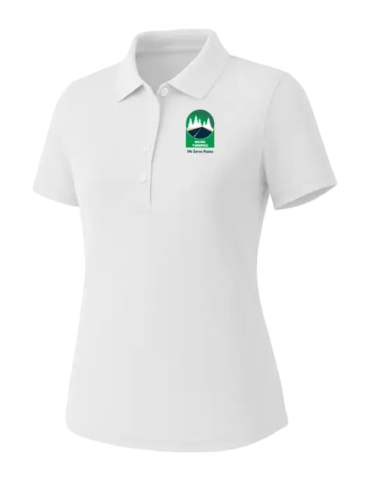 Callaway Womens Core Bright White Performance Polo w/MTA Turnpike Evergreen Logo