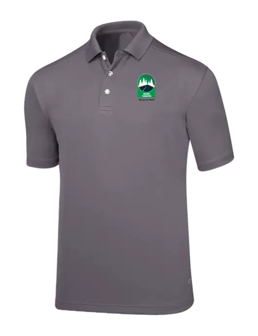 Callaway Core Medium Grey Performance Polo w/MTA Turnpike Evergreen Logo