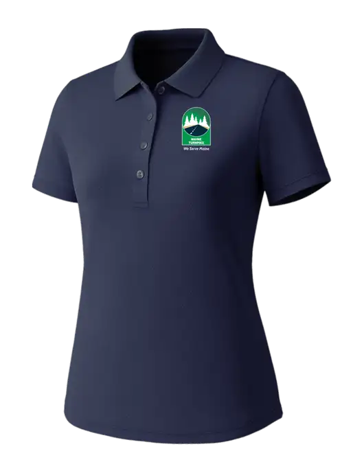Callaway Womens Core Navy Performance Polo w/MTA Turnpike Evergreen Logo