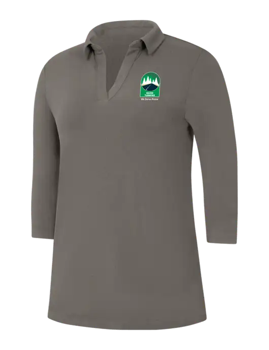 Womens Dark Grey Luxe Knit Tunic w/MTA Turnpike Evergreen Logo