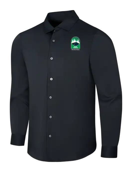 Black City Stretch Shirt w/MTA Turnpike Evergreen Logo