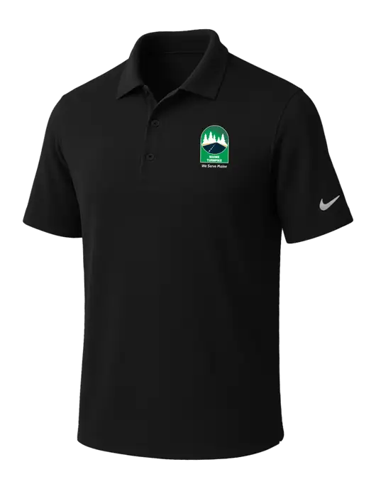 NIKE Black Dri-Fit Micro Pique Polo w/MTA Turnpike Evergreen Logo