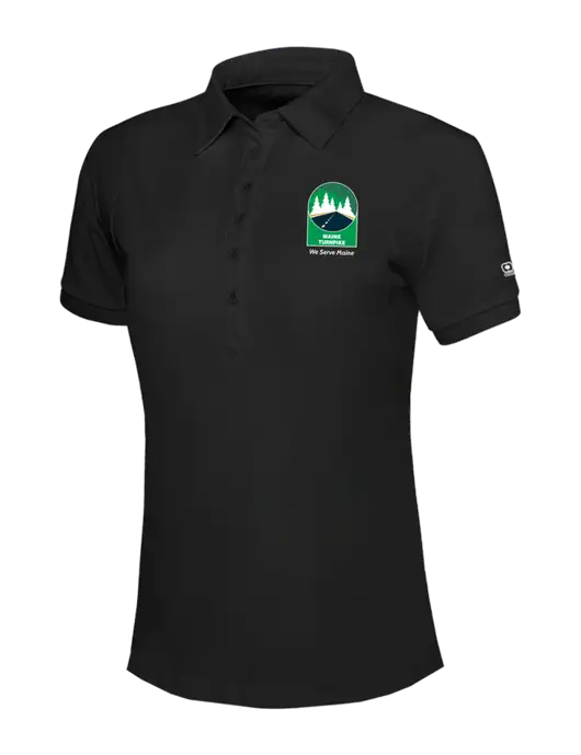 OGIO Womens Blacktop Jewel Polo w/MTA Turnpike Evergreen Logo