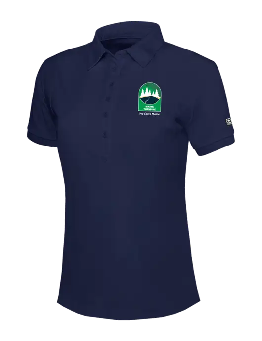OGIO Womens Navy Jewel Polo w/MTA Turnpike Evergreen Logo