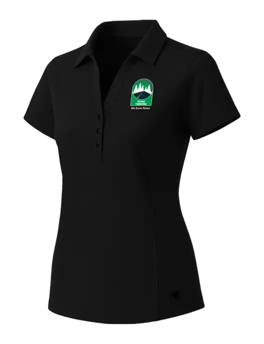 OGIO Womens Blacktop ONYX Polo w/MTA Turnpike Evergreen Logo