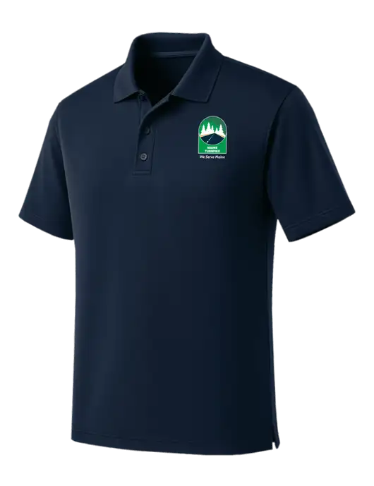 Dark Navy Dry Zone UV Micro Mesh Polo w/MTA Turnpike Evergreen Logo