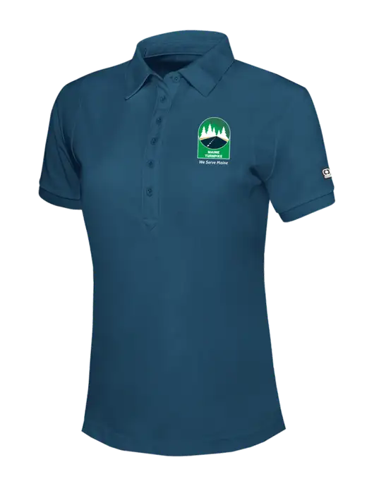 OGIO Womens Light Navy Jewel Polo w/MTA Turnpike Evergreen Logo