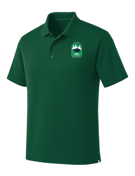 Dark Green Dry Zone UV Micro Mesh Polo w/MTA Turnpike Evergreen Logo