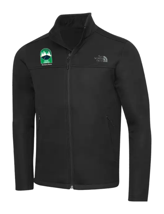 North Face Black Ridgewall Soft Shell Jacket w/MTA Turnpike Evergreen Logo