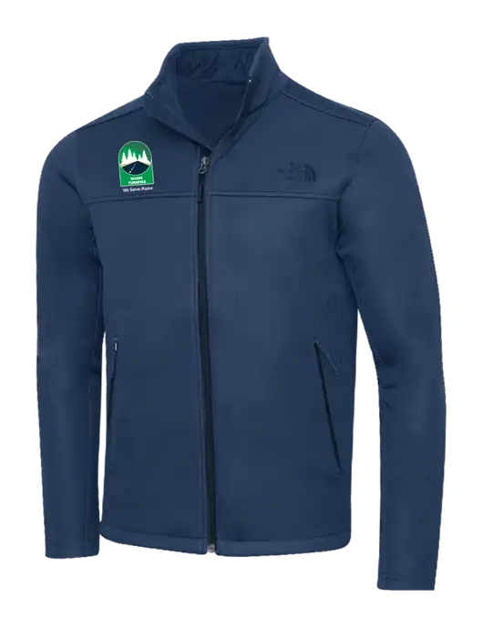 North Face Dark Navy Ridgewall Soft Shell Jacket w/MTA Turnpike Evergreen Logo