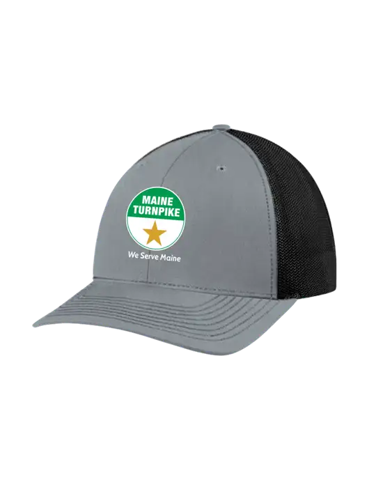 Richardson Adjustable Snapback Original 112 Trucker Cap Heather Grey w/Black Mesh w/MTA Turnpike Logo